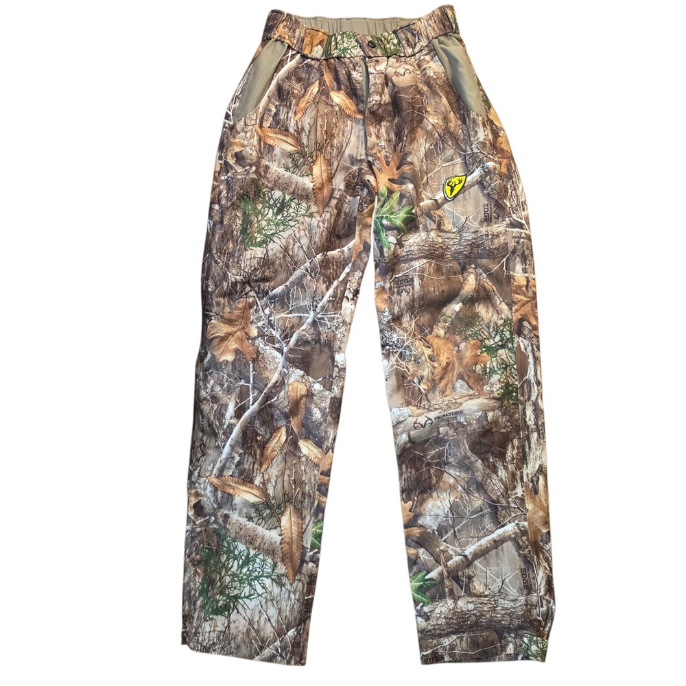 ScentBlocker Realtree Edge Camo Hunting Pants Rain Blocker S3 Mens Med